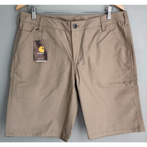 Carhartt Size 12 Rugged Professional Original Fit Shorts Dark Khaki Workwear